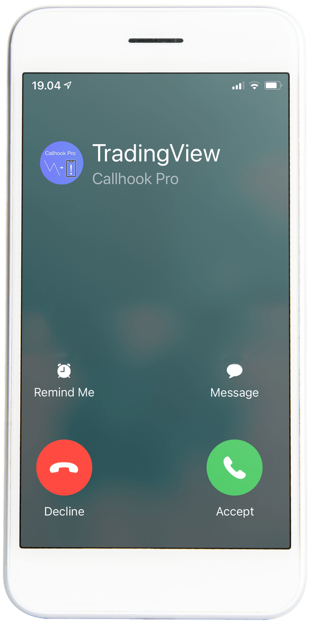 Callhook Pro — incoming phone call on smartphone
